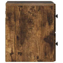 vidaXL Wall-Mounted Bedside Cabinet Smoked Oak 34.5 x 33 x 40 cm 6
