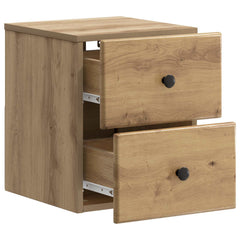 vidaXL Wall-Mounted Bedside Cabinet Artisan Oak 34.5 x 33 x 40 cm 4