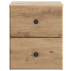 vidaXL Wall-Mounted Bedside Cabinet Artisan Oak 34.5 x 33 x 40 cm 5