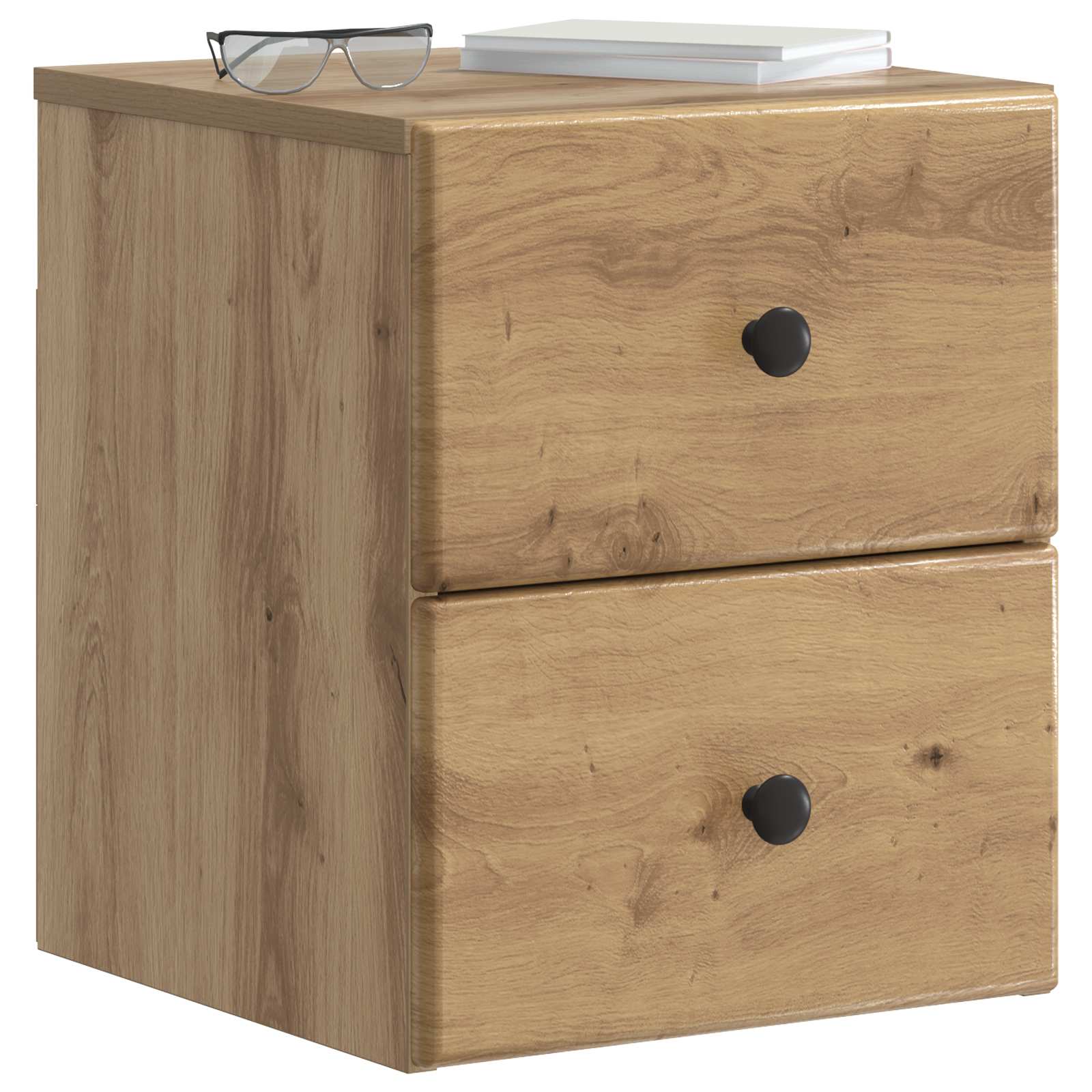 vidaXL Wall-Mounted Bedside Cabinet Artisan Oak 34.5 x 33 x 40 cm 3