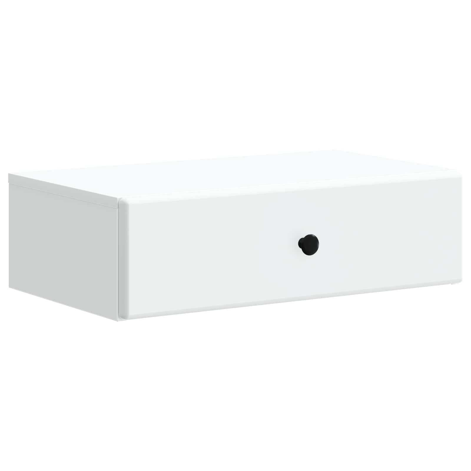 vidaXL Wall-Mounted Side Table White 59 x 34.5 x 17 cm Engineered Wood 2