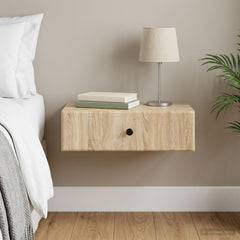 vidaXL Wall-Mounted Side Table Sonoma Oak 59 x 34.5 x 17 cm 1