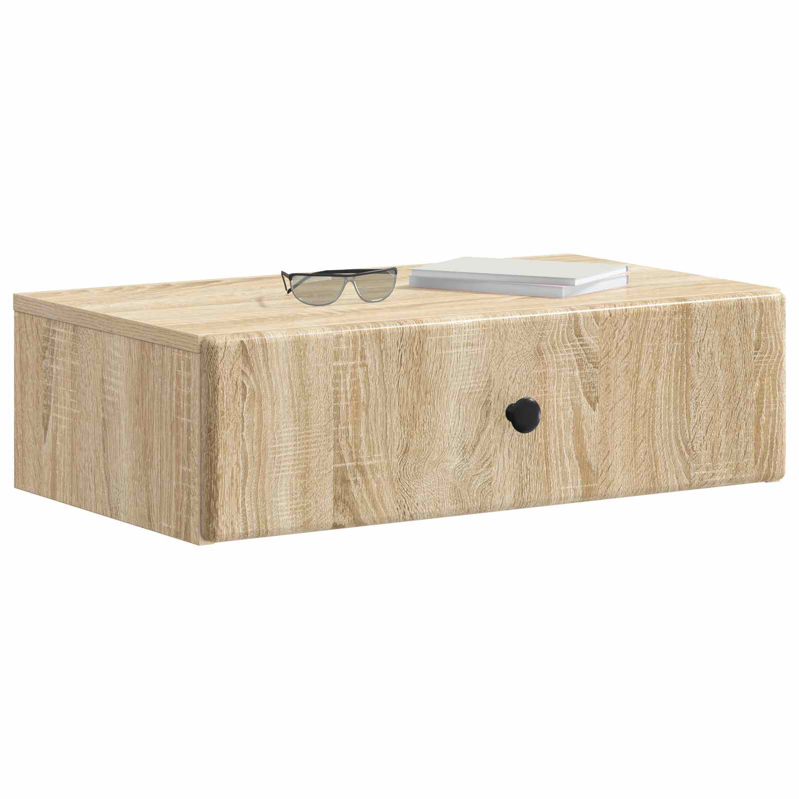 vidaXL Wall-Mounted Side Table Sonoma Oak 59 x 34.5 x 17 cm 3
