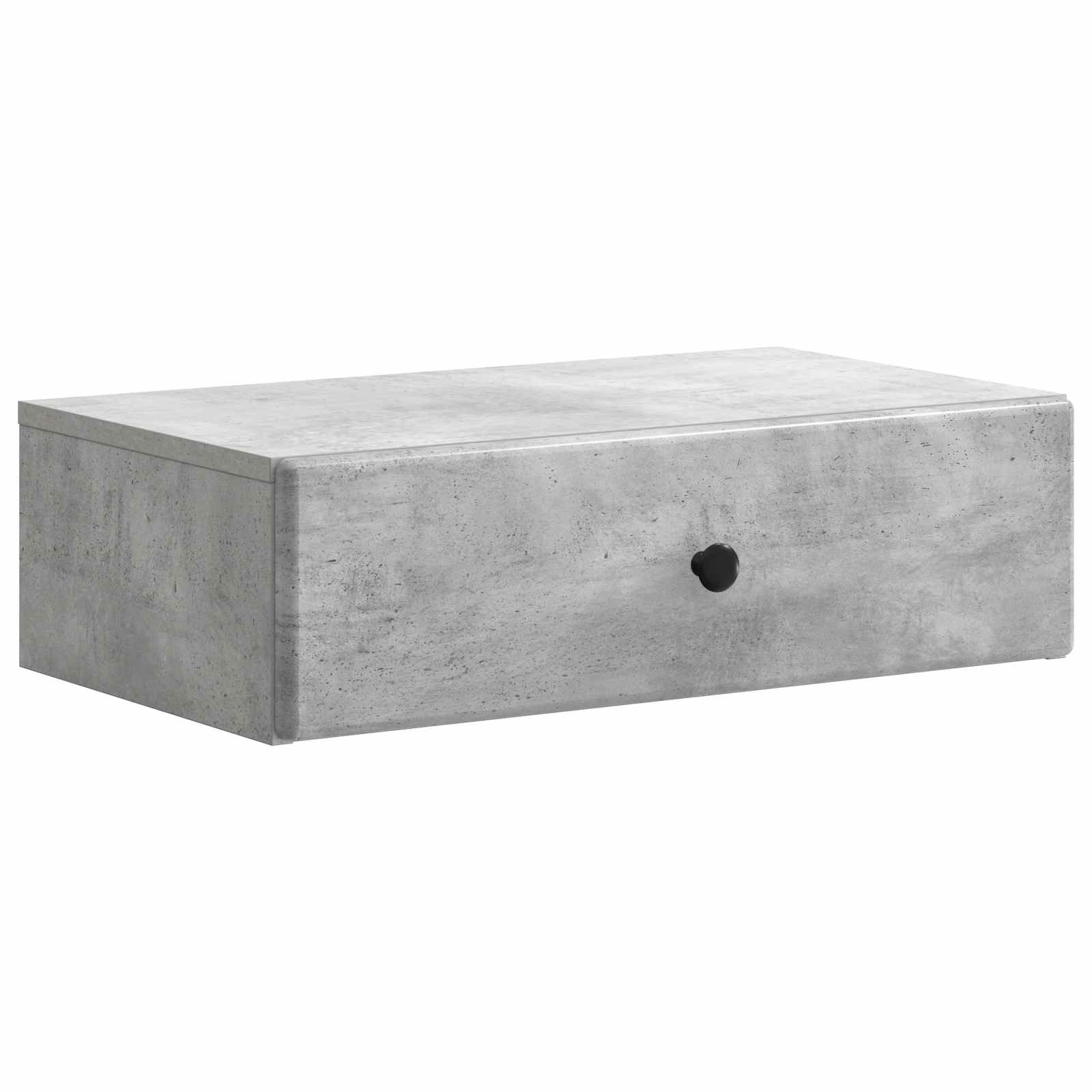 vidaXL Wall-Mounted Side Table Concrete Grey 59 x 34.5 x 17 cm 2