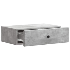 vidaXL Wall-Mounted Side Table Concrete Grey 59 x 34.5 x 17 cm 4