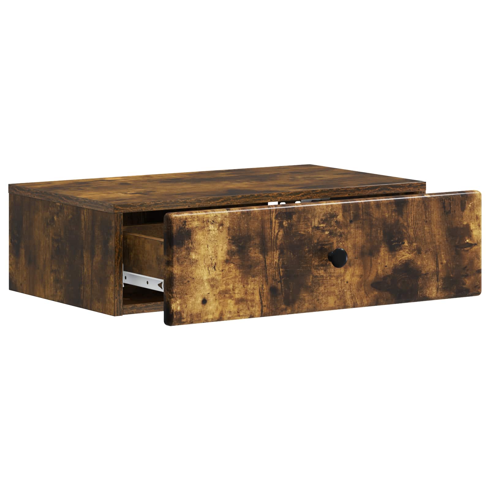vidaXL Wall-Mounted Side Table Smoked Oak 59 x 34.5 x 17 cm 4