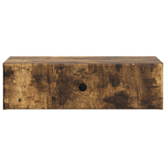 vidaXL Wall-Mounted Side Table Smoked Oak 59 x 34.5 x 17 cm 5