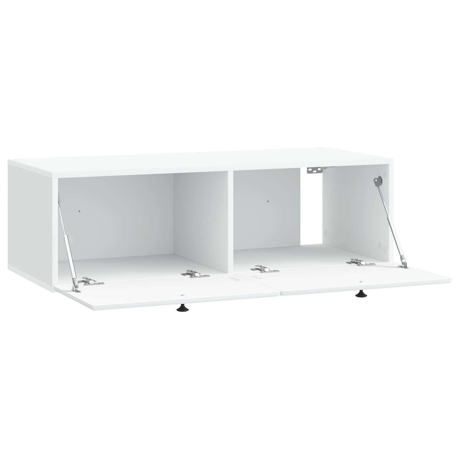 vidaXL Wall-Mounted TV Cabinet 98 x 41 x 30 cm White Engineered Wood 5