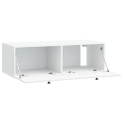 vidaXL Wall-Mounted TV Cabinet 98 x 41 x 30 cm White Engineered Wood 5