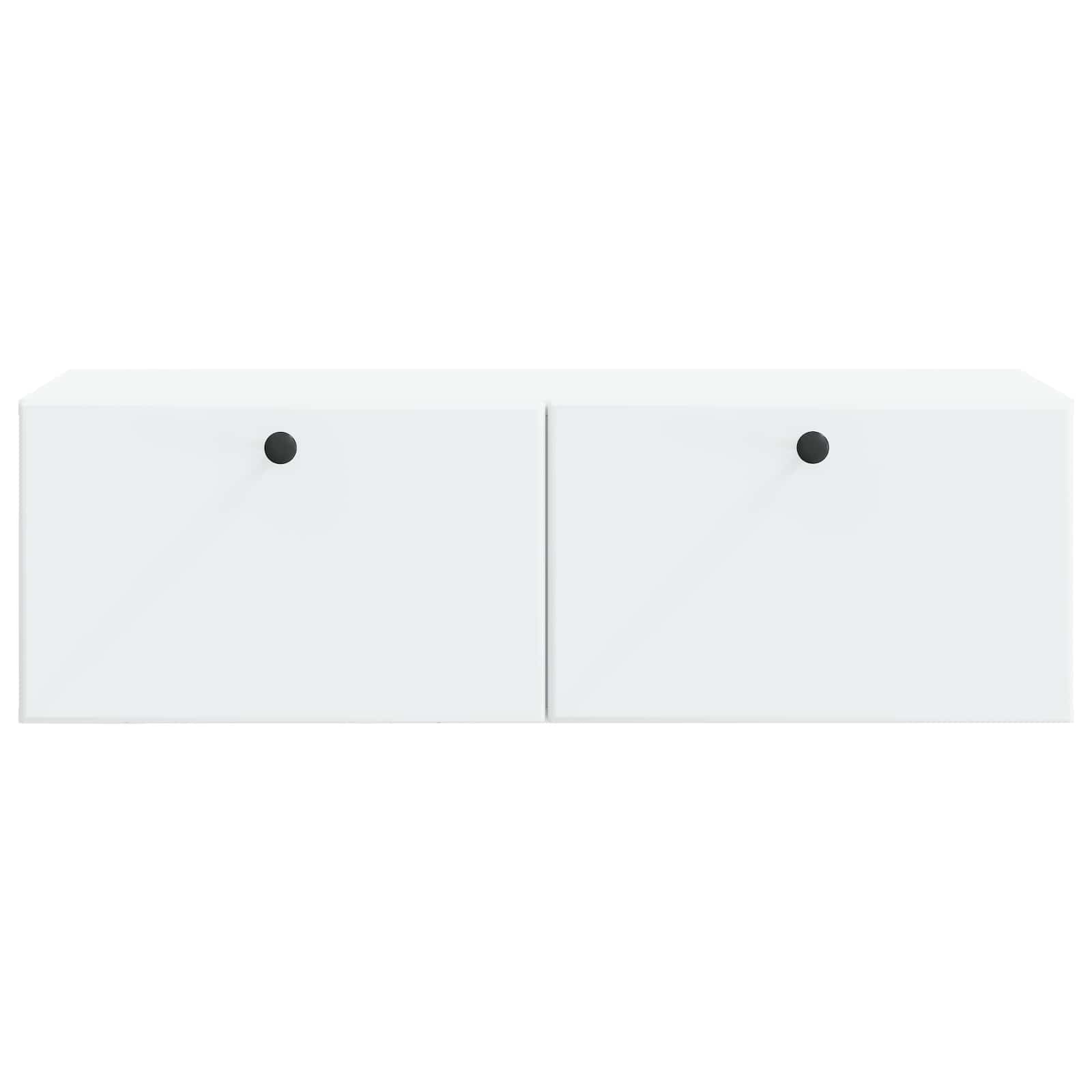 vidaXL Wall-Mounted TV Cabinet 98 x 41 x 30 cm White Engineered Wood 6