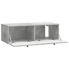 vidaXL Wall-Mounted TV Cabinet 98 x 41 x 30 cm Concrete Grey 5