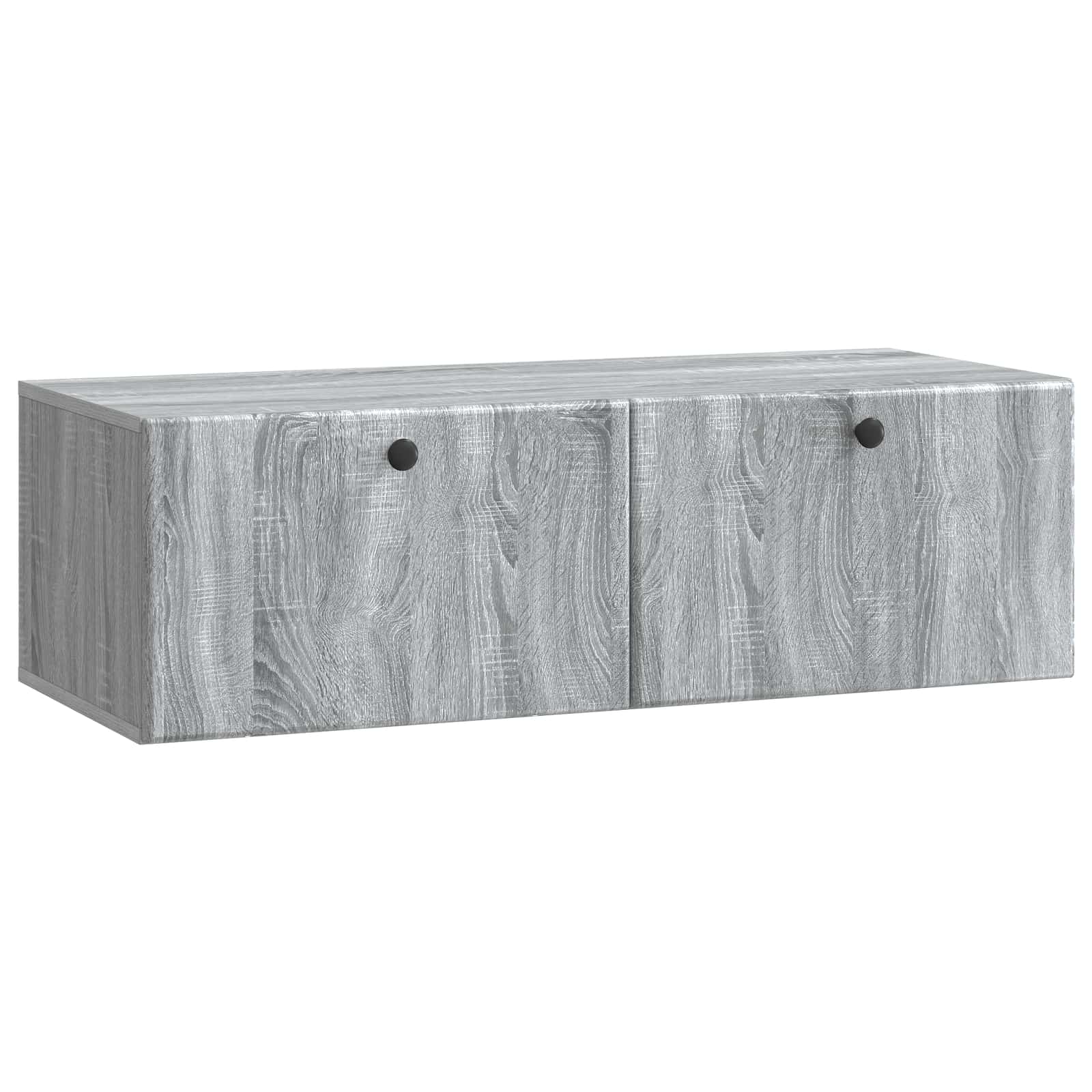 vidaXL Wall-Mounted TV Cabinet 98 x 41 x 30 cm Grey Sonoma 2