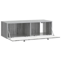 vidaXL Wall-Mounted TV Cabinet 98 x 41 x 30 cm Grey Sonoma 5
