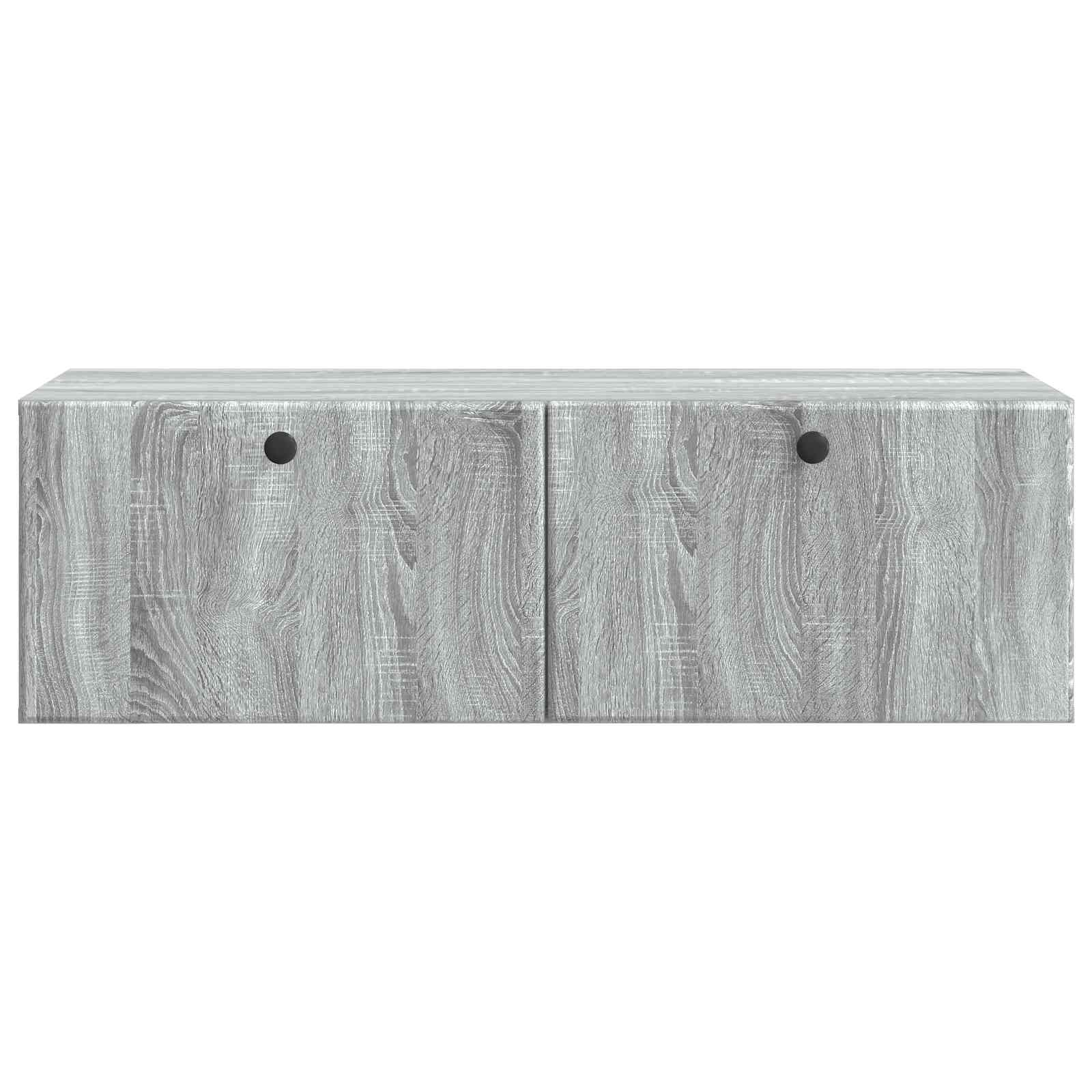 vidaXL Wall-Mounted TV Cabinet 98 x 41 x 30 cm Grey Sonoma 6