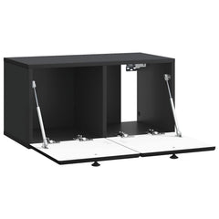 vidaXL Wall-Mounted TV Cabinet 59.5 x 31 x 30 cm Black Engineered Wood 5