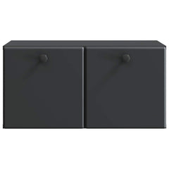 vidaXL Wall-Mounted TV Cabinet 59.5 x 31 x 30 cm Black Engineered Wood 6