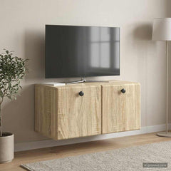 vidaXL Wall-Mounted TV Cabinet 59.5 x 31 x 30 cm Sonoma Oak 1