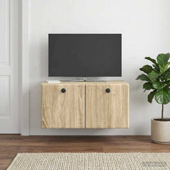 vidaXL Wall-Mounted TV Cabinet 59.5 x 31 x 30 cm Sonoma Oak 4