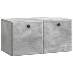 vidaXL Wall-Mounted TV Cabinet 59.5 x 31 x 30 cm Concrete Grey 2