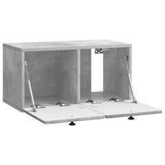 vidaXL Wall-Mounted TV Cabinet 59.5 x 31 x 30 cm Concrete Grey 5