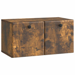 vidaXL Wall-Mounted TV Cabinet 59.5 x 31 x 30 cm Smoked Oak 2