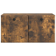 vidaXL Wall-Mounted TV Cabinet 59.5 x 31 x 30 cm Smoked Oak 6