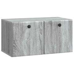 vidaXL Wall-Mounted TV Cabinet 59.5 x 31 x 30 cm Grey Sonoma 2