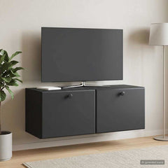 Wall-Mounted TV Cabinet 78.5 x 31 x 30 cm Black