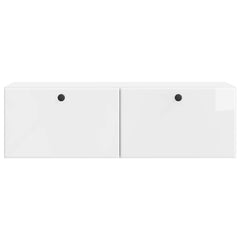 vidaXL Wall-Mounted TV Cabinet 98 x 31 x 30 cm High Gloss White 6