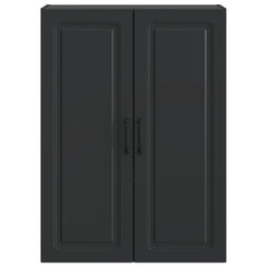 vidaXL Wall-Mounted Cabinet 66 x 34.5 x 90 cm Engineered Wood Black 4