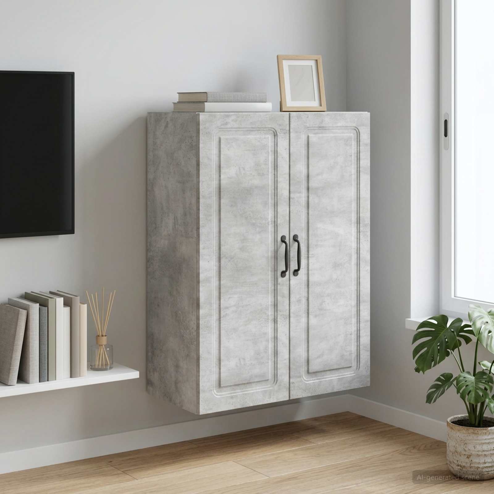 vidaXL Wall-Mounted Cabinet 66 x 34.5 x 90 cm Engineered Wood 1