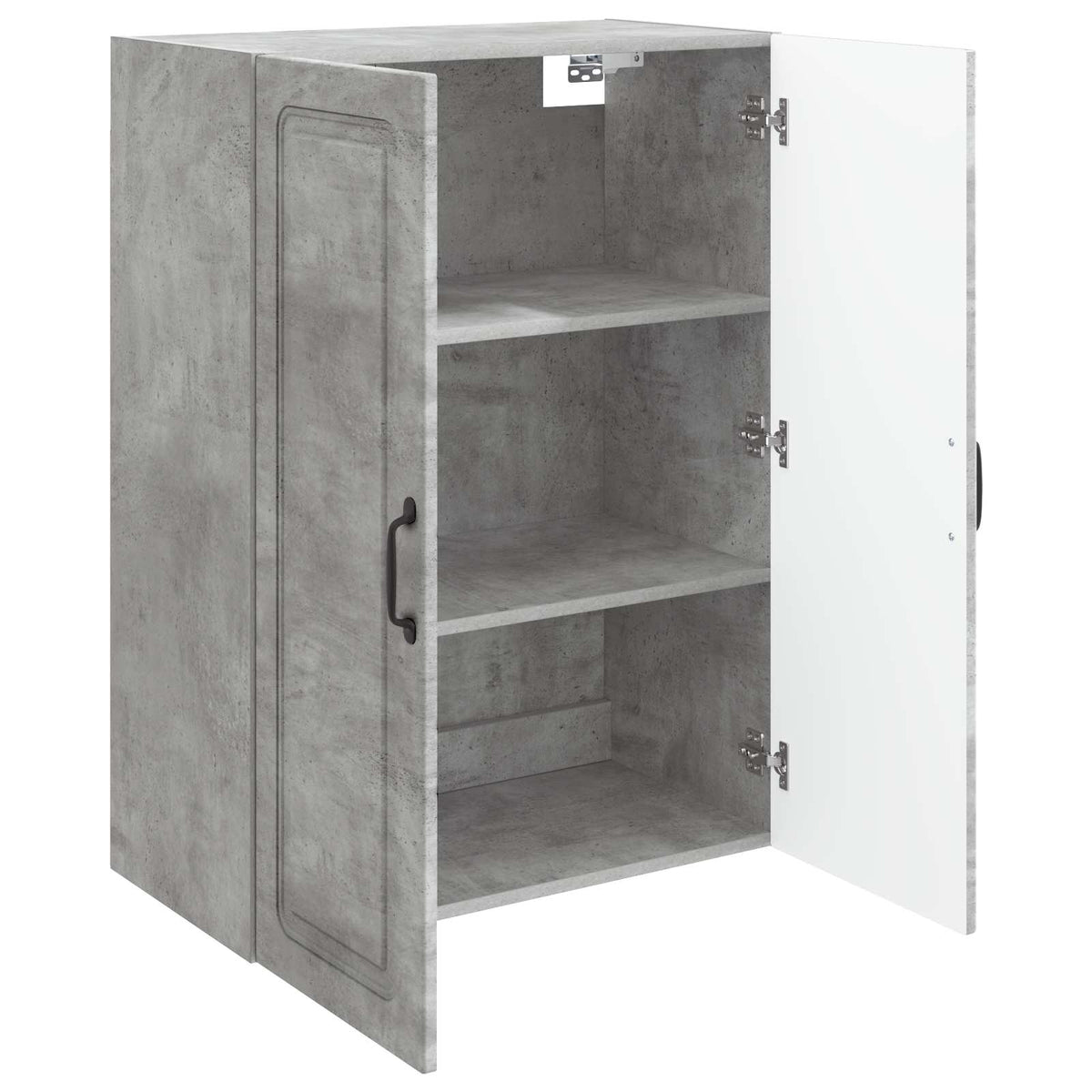 Wall-Mounted Cabinet Engineered Wood Depth 34.5 cm Concrete grey