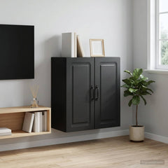 Wall-Mounted Cabinet 59 x 31 x 60 cm Engineered Wood Black