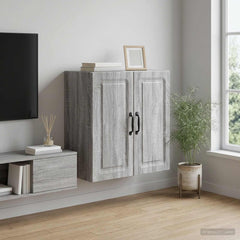 Wall-Mounted Cabinet 59 x 31 x 60 cm Engineered Wood Grey sonoma