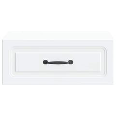 vidaXL Wall-Mounted Bedside Cabinet White 49 x 34.5 x 20 cm 5