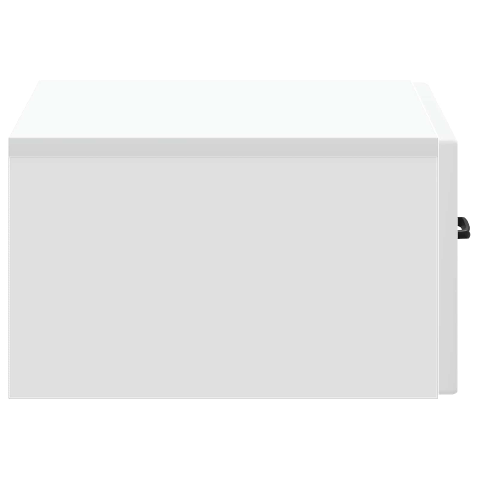 vidaXL Wall-Mounted Bedside Cabinet White 49 x 34.5 x 20 cm 6