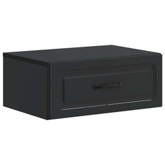 vidaXL Wall-Mounted Bedside Cabinet Black 49 x 34.5 x 20 cm 2
