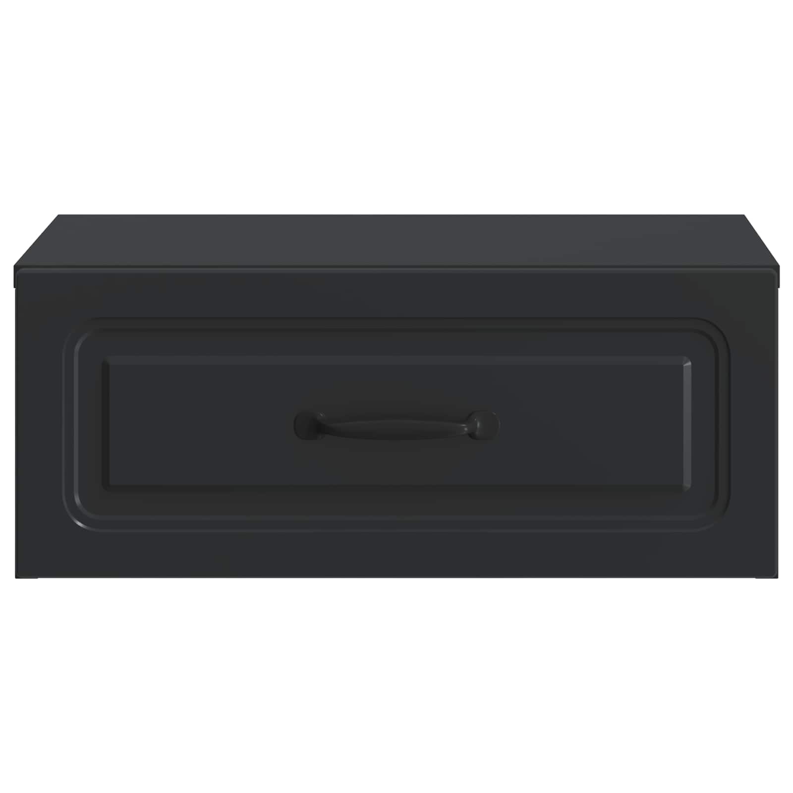 vidaXL Wall-Mounted Bedside Cabinet Black 49 x 34.5 x 20 cm 5