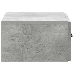 vidaXL Wall-Mounted Bedside Cabinet Concrete Grey 49 x 34.5 x 20 cm 6