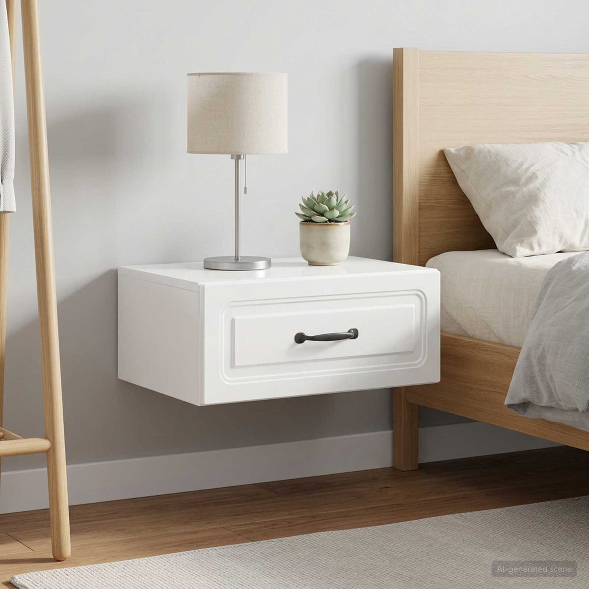 vidaXL Wall-Mounted Bedside Cabinet 49 x 34.5 x 20 cm
