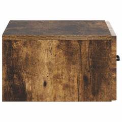 vidaXL Wall-Mounted Bedside Cabinet Smoked Oak 49 x 34.5 x 20 cm 6