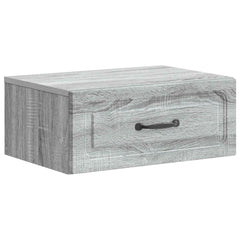 vidaXL Wall-Mounted Bedside Cabinet 2 pcs Grey Sonoma 5