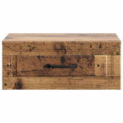 vidaXL Wall-Mounted Bedside Cabinet Old Wood 49 x 34.5 x 20 cm 5
