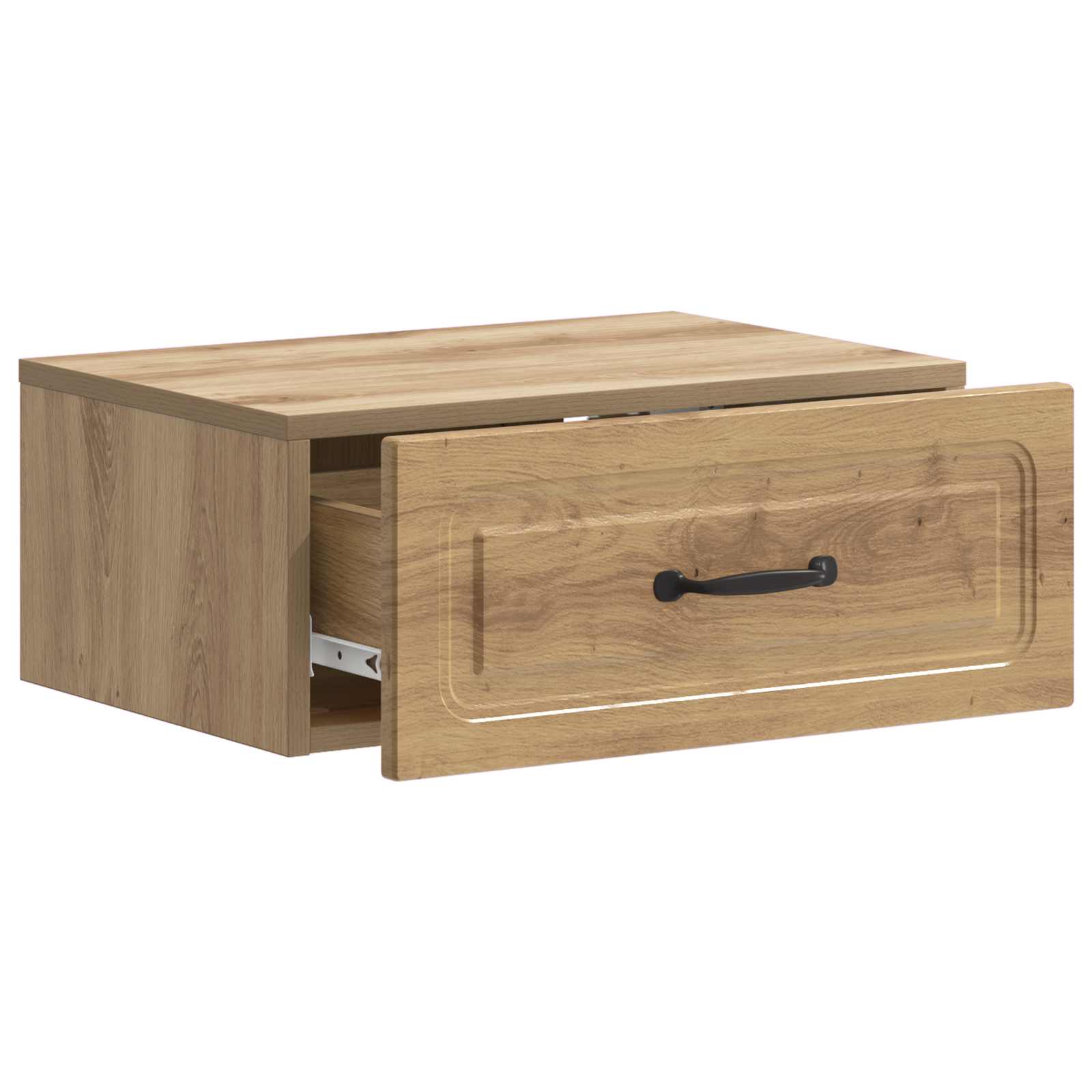 vidaXL Wall-Mounted Bedside Cabinet Artisan Oak 49 x 34.5 x 20 cm 4