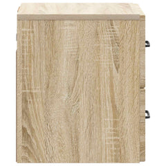 vidaXL Wall-Mounted Bedside Cabinet Sonoma Oak 34.5 x 33 x 40 cm 6