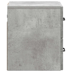 vidaXL Wall-Mounted Bedside Cabinet Concrete Grey 34.5 x 33 x 40 cm 6