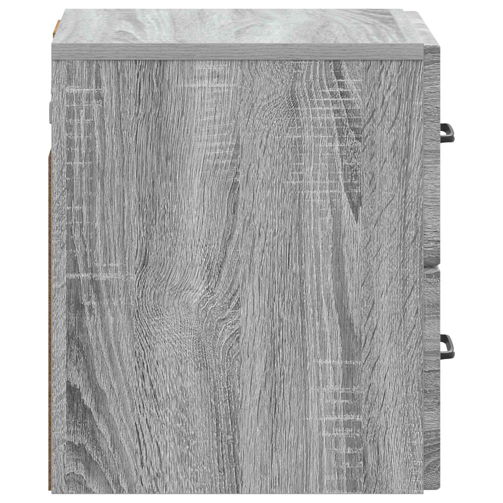 vidaXL Wall-Mounted Bedside Cabinet Grey Sonoma 34.5 x 33 x 40 cm 6