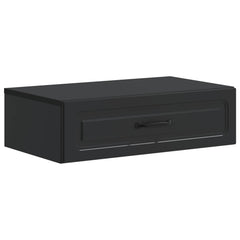 vidaXL Wall-Mounted Side Table Black 59 x 34.5 x 17 cm Engineered Wood 2
