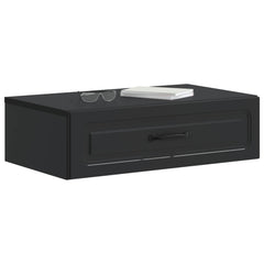 vidaXL Wall-Mounted Side Table Black 59 x 34.5 x 17 cm Engineered Wood 3