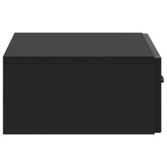 vidaXL Wall-Mounted Side Table Black 59 x 34.5 x 17 cm Engineered Wood 6